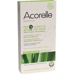 Acorelle: Hair Removal Strips - Face & Small Areas - 24 Strips