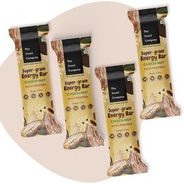 The Snack Company: Choc-Nut Energy Bar -Pack of 4, (30gm each)