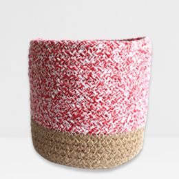 Greenkin: Eco-Friendly Rose Pink Grace Cotton Planter - 6 inches