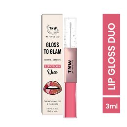 TNW - The Natural Wash: Gloss To Glam Nourishing Lip Gloss Duo - Raindrop & Slush (1.5ml each)