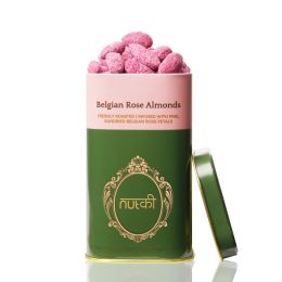 Nutki: Belgian Rose Almonds - Tin - 150gm