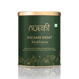 Nutki: Indian Mint Makhana - Tin - 50gm