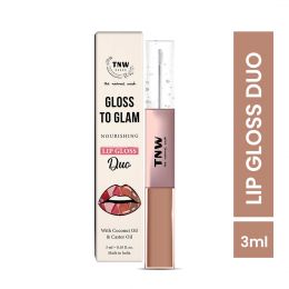 TNW - The Natural Wash: Gloss To Glam Nourishing Lip Gloss Duo - Raindrop & Truffle (1.5ml each)