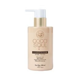 Coco Soul: Conditioner - Hair + Scalp , With Coconut & Ayurveda , Paraben & Sulphate Free - 200ml