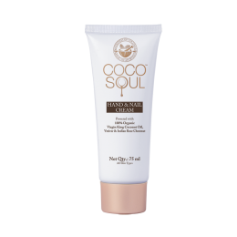 Coco Soul: Hand Cream , With Coconut & Ayurveda , Paraben & Mineral Oil Free - 75ml