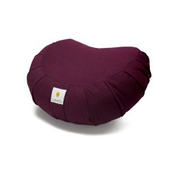 Sarveda: Crescent Zafu Meditation & Yoga Cushion - Rouge Pink