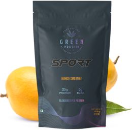 Green Protein: Mango Smoothie Flavoured Pea Protein Pouch - 1kg