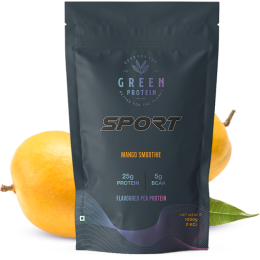 Green Protein: Mango Smoothie Flavoured Pea Protein Pouch - 1kg