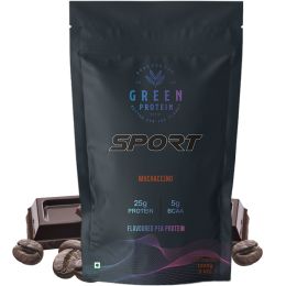 Green Protein: Mochaccino Flavoured Pea Protein Pouch - 1kg