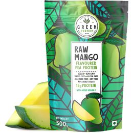 Green Protein: Raw Mango Flavoured Pea Protein Pouch - 500gm