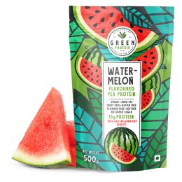 Green Protein: Watermelon Flavoured Pea Protein Pouch - 500gm
