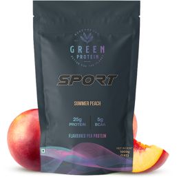 Green Protein: Summer Peach Flavoured Pea Protein Pouch - 1kg