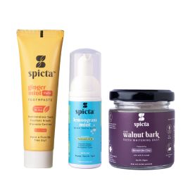 Spicta: Perfect Freshness & Whitening Kit (Ginger Mint - Lemongrass Mint - Walnut Bark)