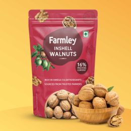 Farmley: California Walnut Inshell Farmley Standee Pouch 500 g