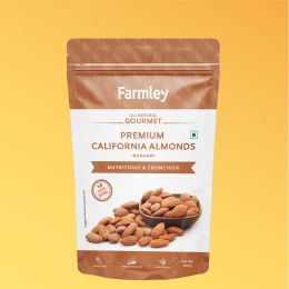 Farmley: Premium California Almonds Farmley Standee Pouch 250 g