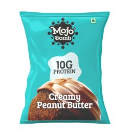 MOJO BAR: Protein Bombs - Creamy Peanut Butter (10G PROTEIN) - Pack of 5, 200g - Vegan | Gluten Free