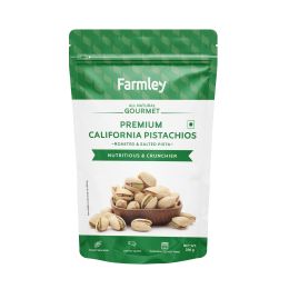 Farmley: Premium California Roasted & Salted Pistachios Farmley Standee Pouch 200 g