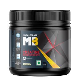 Muscle Blaze: MuscleBlaze Creatine Monohydrate 250gm, Labdoor USA Certified (Unflavoured, 83 Servings)