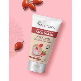 The Skin Story: Mini French Red Clay & Rose Hip Facewash - 15g