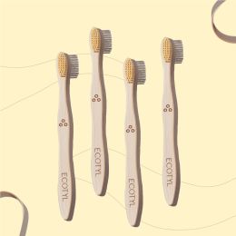 Ecotyl: Bamboo Tooth Brush | Ultra Soft Bristles | Thorough Cleaning | Set of 4