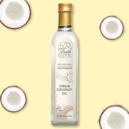 Ecotyl: Cold-Pressed Virgin Coconut Oil | Kachi Ghani | Suitable for Cooking | 500ml