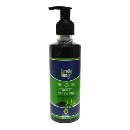 Cure By Design: Hemp, Charocal & Tea Tree Oil Facewash - 200ml