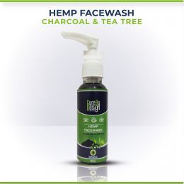 Cure By Design: Hemp, Charocal & Tea Tree Oil Facewash - 50ml