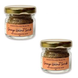 Essentia Extracts: Orange Walnut Face & Body Exfoliating Scrub -  2*15gm