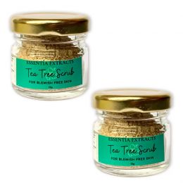 Essentia Extracts: Tea Tree Face & Body Exfoliating Scrub -  2*15gm