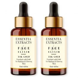 Essentia Extracts: 24K Gold Face Serum -  2*15ml