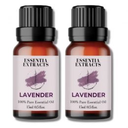 Essentia Extracts: Combo Of 2 Lavender Essential Oils 30ml (15ml + 15ml)