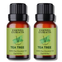 Essentia Extracts: Combo Of 2 Tea Tree Essential Oils 30ml (15ml + 15ml)