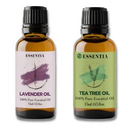 Essentia Extracts: Combo Of Lavender And Tea Tree Essential Oil 30ml (15ml +15ml)
