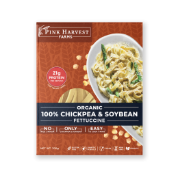 Pink Harvest: Organic 100% Chickpea & Soybean Fettuccine - 200g