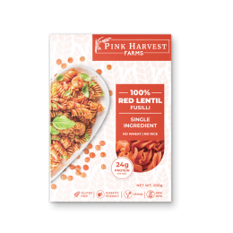 Pink Harvest: 100% Red Lentil Fusilli Pasta - 200g