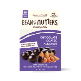 Bean to Chocolatier: Bean To Nutters - Dark Chocolate Coated Almonds -100g