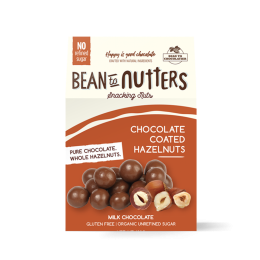 Bean to Chocolatier: Bean To Nutters - Milk Chocolate Coated Hazelnuts - 100g