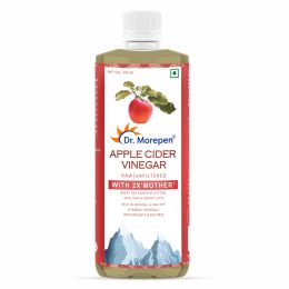 Dr. Morepen: Apple Cider Vinegar With 2x Mother for Weight Management, Immunity, Skin & Hair, Raw, Unfiltered & Unpasteurized - 500ml