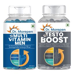 Dr. Morepen: Testo Boost and Multivitamin Men Tablets - 120 Veg Tablets
