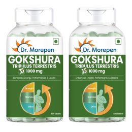 Dr. Morepen: Gokshura Tablets for Men - 60 Veg Tablets Pack of 2