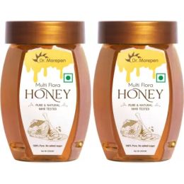 Dr. Morepen: Natural & Pure Multi Flora Honey NMR Tested  - 250gm Pack of 2