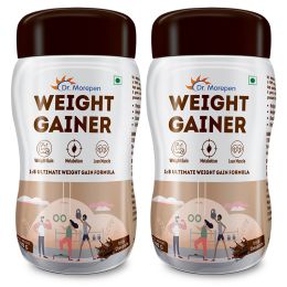Dr. Morepen: Weight Gainer for Weight Gain, Chocolate Flavour - 500gm Pack of 2