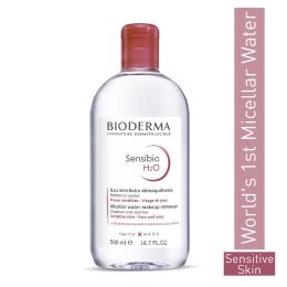Bioderma: Sensibio H2O Daily Soothing Cleanser, Make up Pollution & Impurities Remover Face Eyes Sensitive skin, 500ml