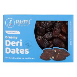 Flyberry Gourmet: Deri Dates (Khajoor/Khajur), 400g | 100% Natural | Rich in Calcium, Iron and Potassium | Instant Energy