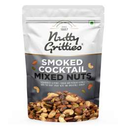 Nutty Gritties: Smoked Cocktail Nut Mix, Almonds, Cashew Nuts, Pistachio Kernels - 200g