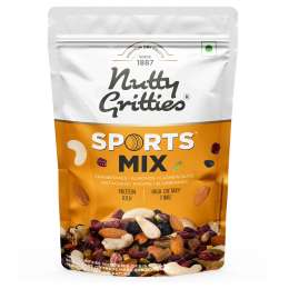 Nutty Gritties: Sports Mix - Roasted Almonds, Cashews, Pistachios, Dried Blueberries, Cranberries and Raisins - 350g