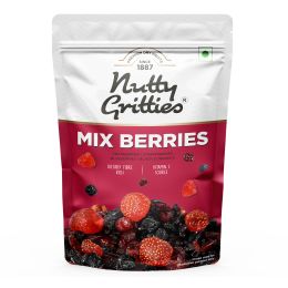 Nutty Gritties: Mix Berries - Dried Cranberries, Blueberries, Strawberries, Black Currants - 200g