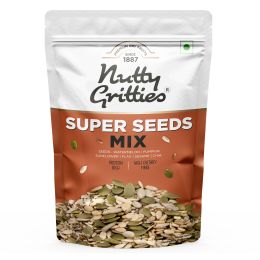 Nutty Gritties: Super Seeds Mix - Roasted - Flax, Chia, Sesame, Sunflower, Watermelon, Pumpkin Seeds - 200g