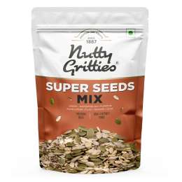 Nutty Gritties: Super Seeds Mix - Roasted - Flax, Chia, Sesame, Sunflower, Watermelon, Pumpkin Seeds - 200g