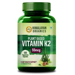Vlado's Himalayan Organics: Plant-Based Vitamin K2 Supplement Supports Stronger Bone & Heart Health - 120 Veg Capsules